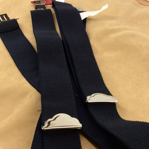 Dickies - Suspenders - Black with Stainless Steel and Leather Details - W/ Tags - Picture 6 of 6